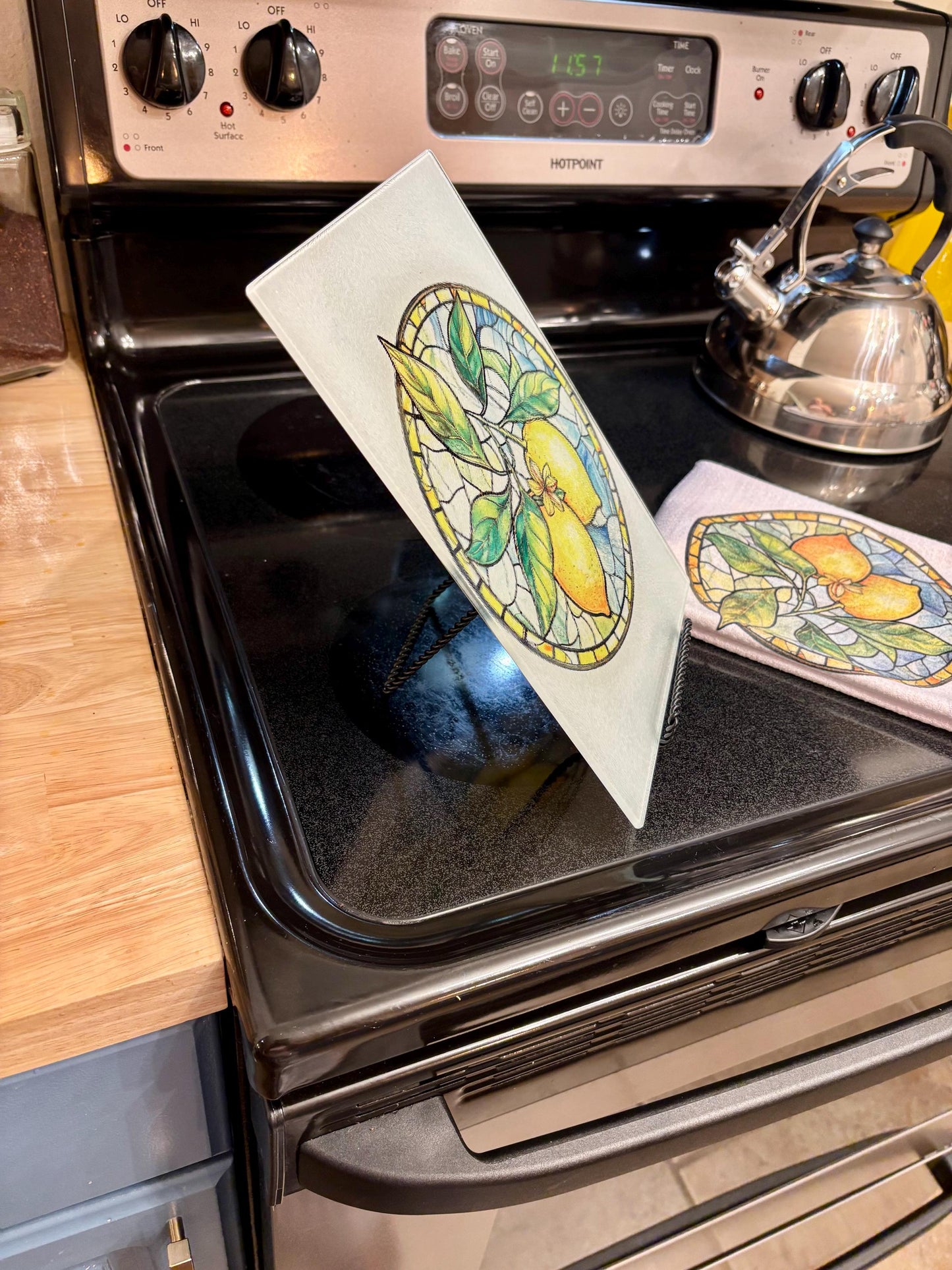 Tempered Glass Cutting Board | Farmhouse design glass cutting board | Decorative Kitchen Gift | Personalized Glass Cutting Board