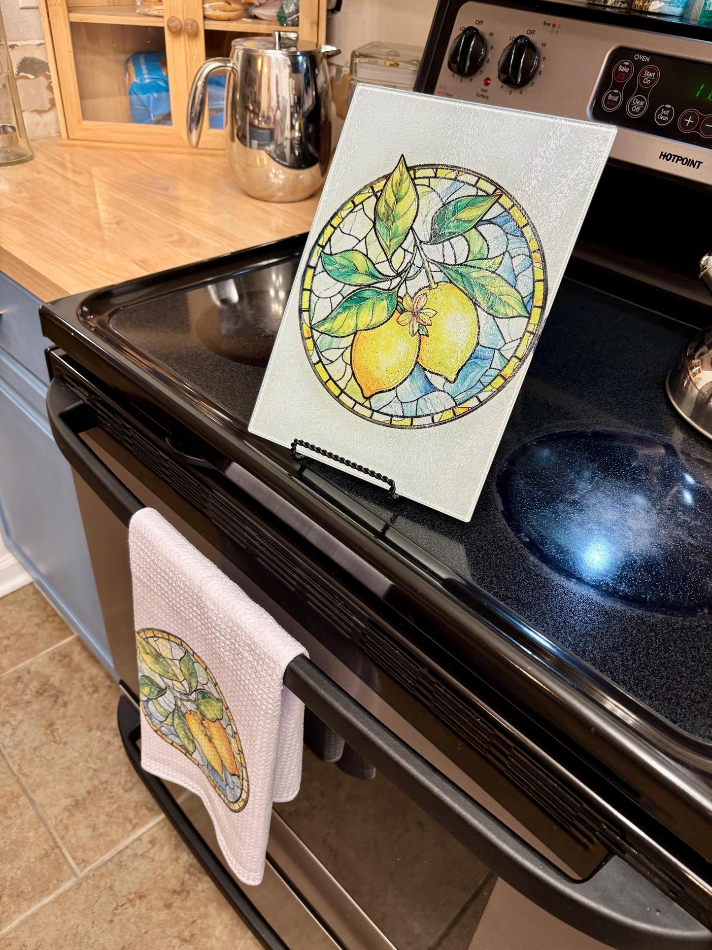 Tempered Glass Cutting Board | Farmhouse design glass cutting board | Decorative Kitchen Gift | Personalized Glass Cutting Board